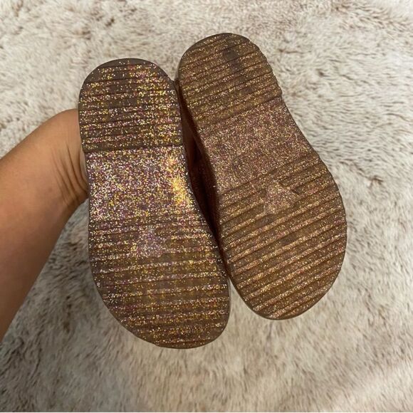 Mini Melissa × Fabula Pink Glitter Jelly Slingback Sandals Toddler Size 6 - Picture 4 of 7